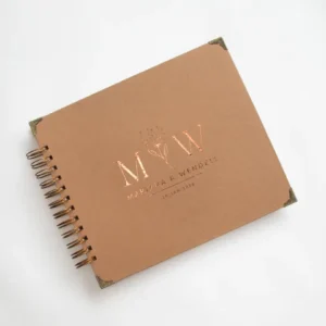 Livro para Fotos e Mensagens de Casamento - Saurá Mocha