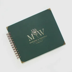 Livro para Fotos e Mensagens de Casamento - Saurá Musgo